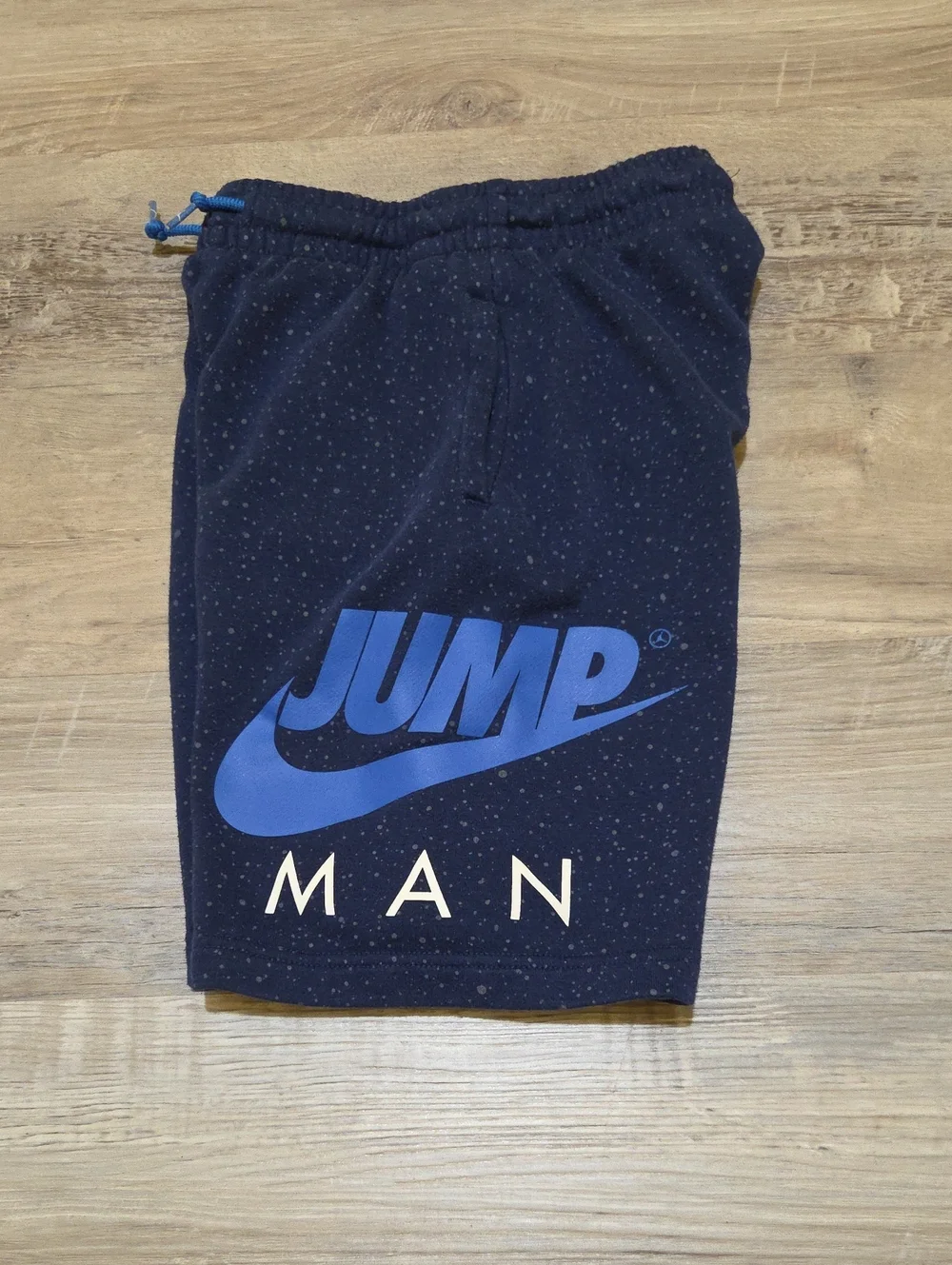 Nike Air Jordan Navy Blue Speckled Sweat Shorts Boys Size Small